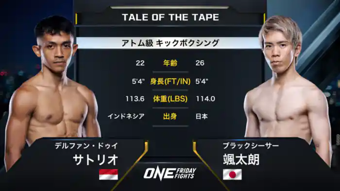 デルファン・ドゥイ・サトリオ vs. ブラックシーサー颯太朗