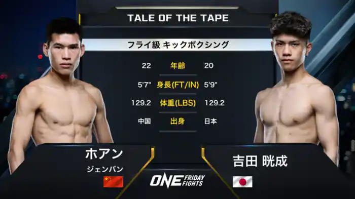 ホアン・ジェンバン vs. 吉田 晄成