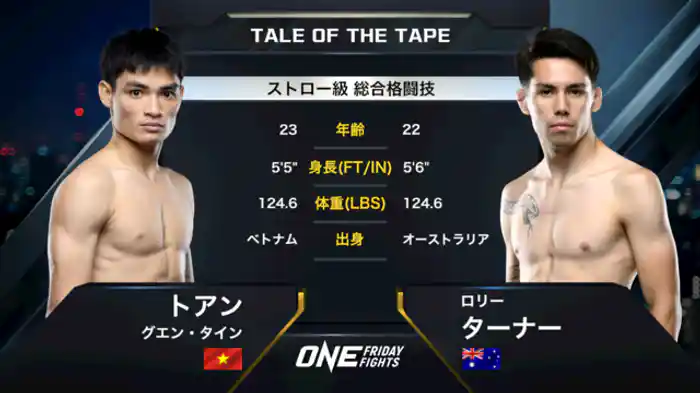 トアン・グエン・タイン vs. ロリー・ターナー
