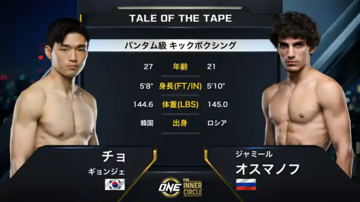 チョ・ギョンジェ vs. ジャミール・オスマノフ