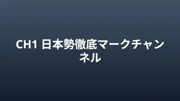 日本勢徹底マークチャンネル