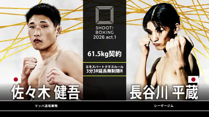 佐々木健吾 vs. 長谷川平蔵