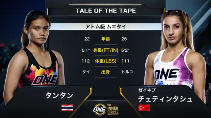 タンタン vs. ゼイネプ・チェティンタシュ