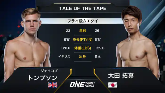 ジェイコブ・トンプソン vs. 大田拓真