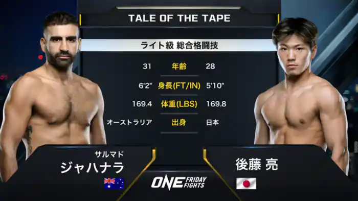 サルマド・ジャハナラ vs. 後藤 亮