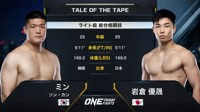 ミン・ソン・カン vs. 岩倉 優晟