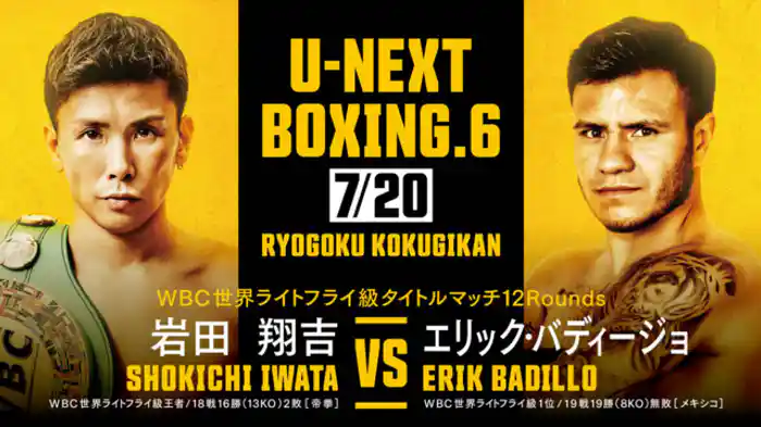 岩田 翔吉 vs. エリック・バディージョ