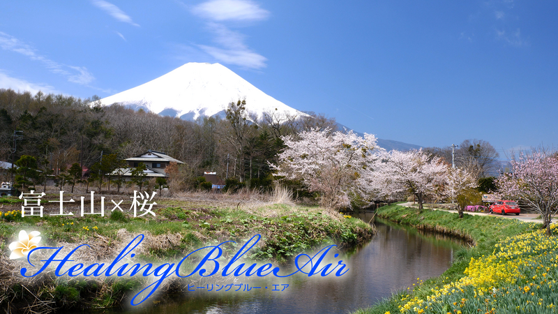 富士山×桜【HealingBlueAir】