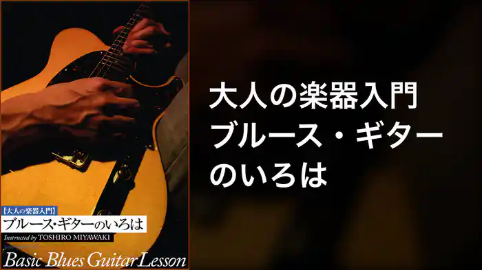大人の楽器入門 ブルース・ギターのいろは