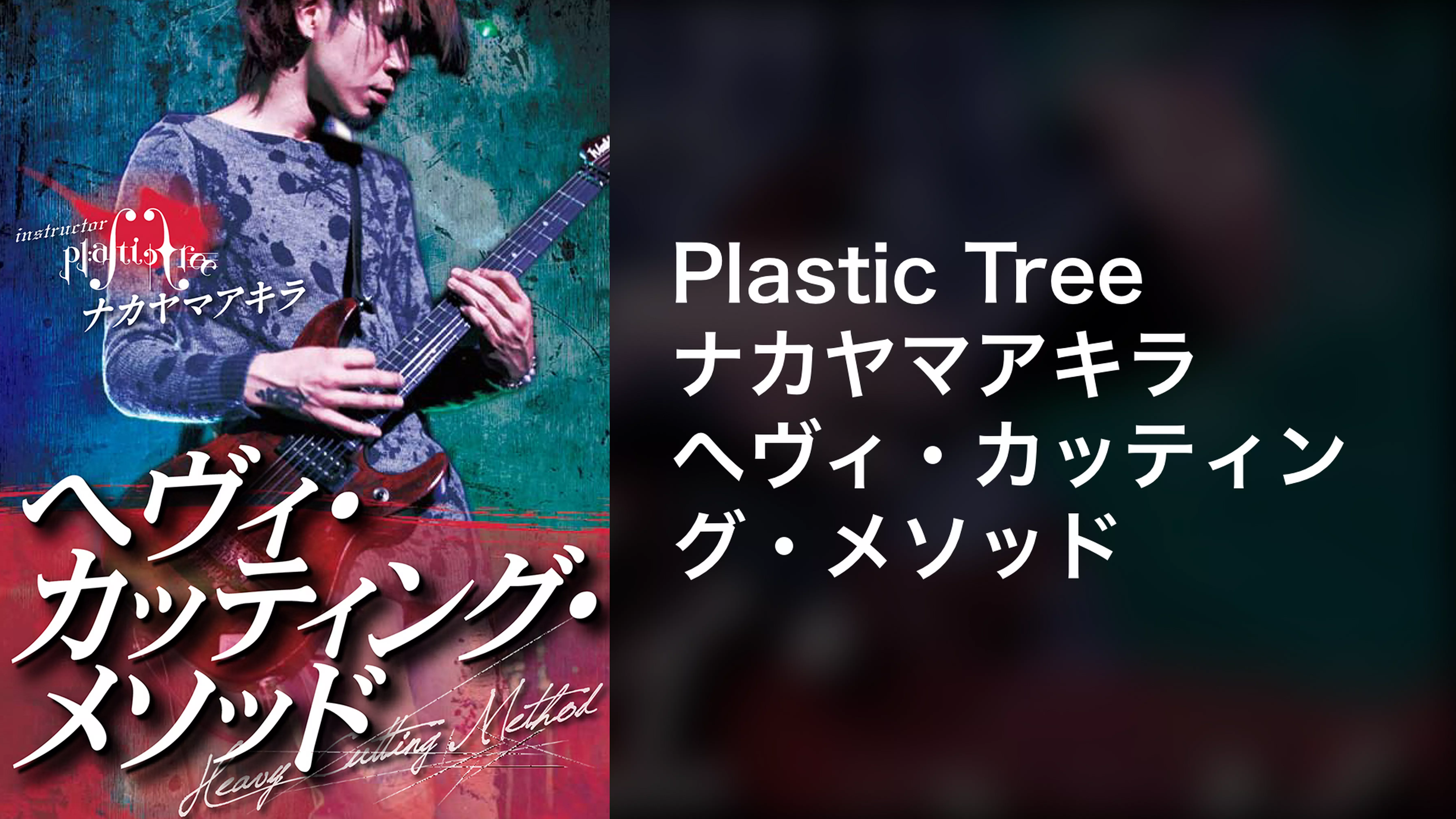 Plastic Tree ナカヤマアキラ へヴィ・カッティング・メソッド