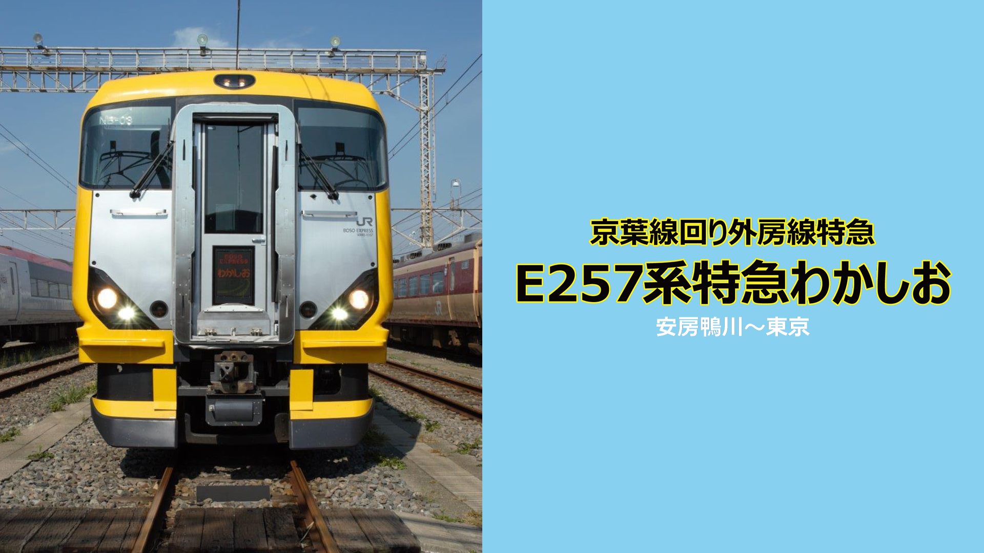 京葉線回り外房線特急 E257系特急わかしお