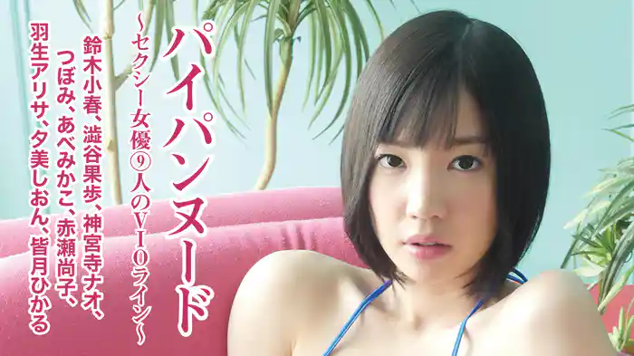 鈴木小春、澁谷果歩、神宮寺ナオ、つぼみ、あべみかこ、赤瀬尚子、羽生アリサ、夕美しおん、皆月ひかる『パイパンヌード～セクシー女優9人のVIOライン～』