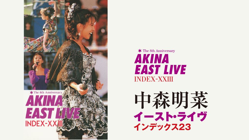 中森明菜イースト・ライヴ インデックス23(音楽・ライブ / 1989