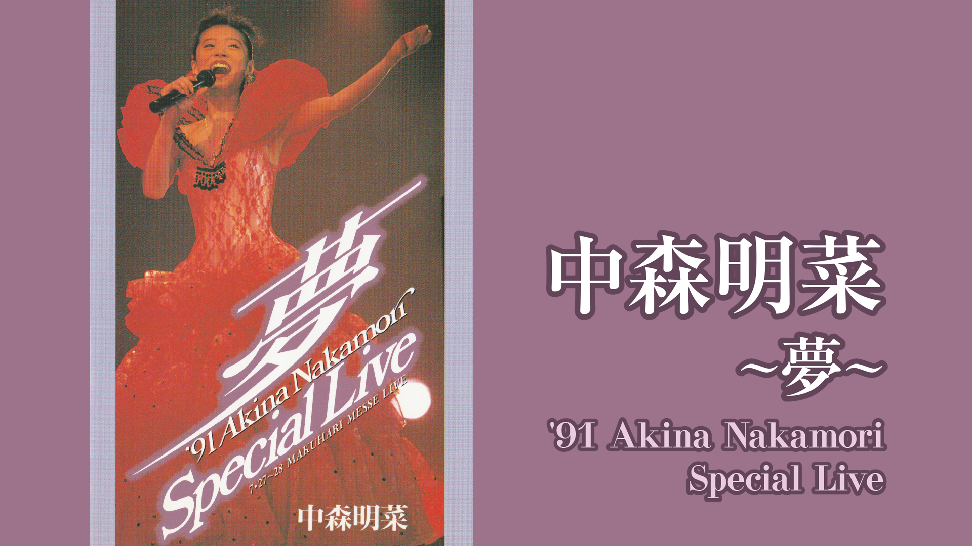 中森明菜 ～夢～ ´91 AKINA NAKAMORI Special Live