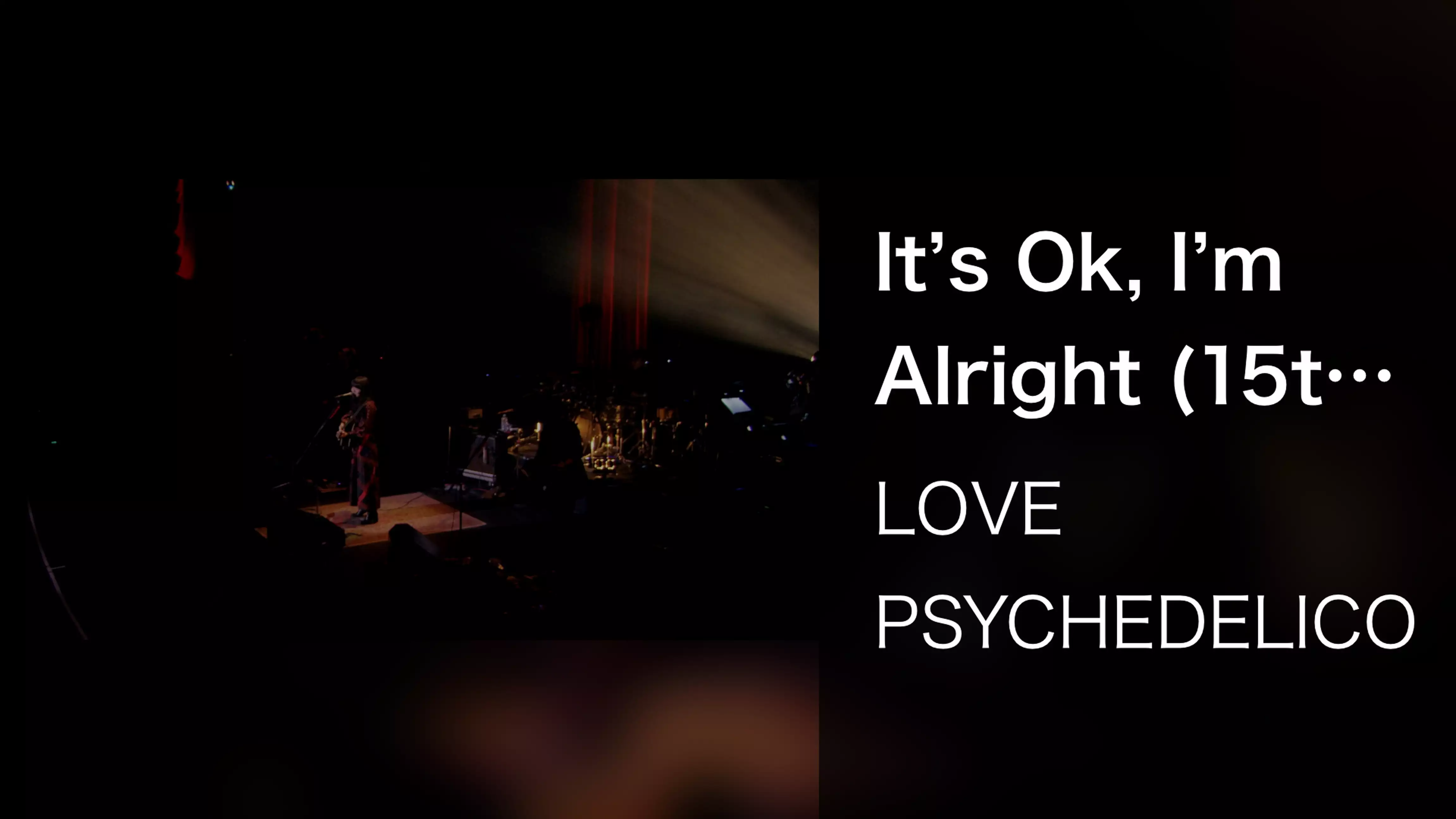 It's Ok, I'm Alright (15th ANNIVERSARY TOUR -THE BEST- Live at SHOWA WOMEN’S UNIVERSITY HITOMI MEMORIAL HALL May 30th, 2015)