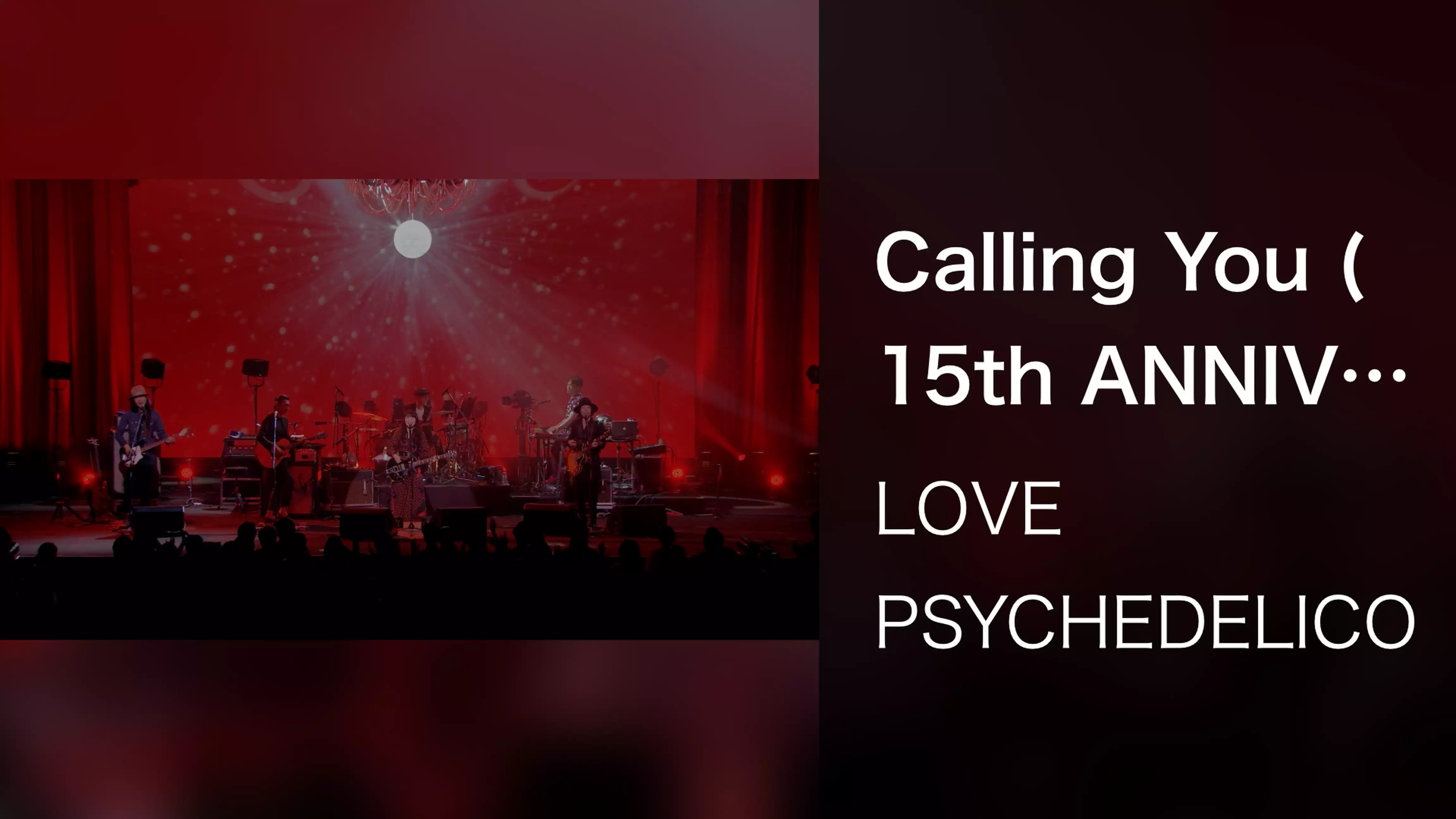 Calling You (15th ANNIVERSARY TOUR -THE BEST- Live at SHOWA WOMEN’S UNIVERSITY HITOMI MEMORIAL HALL May 30th, 2015)