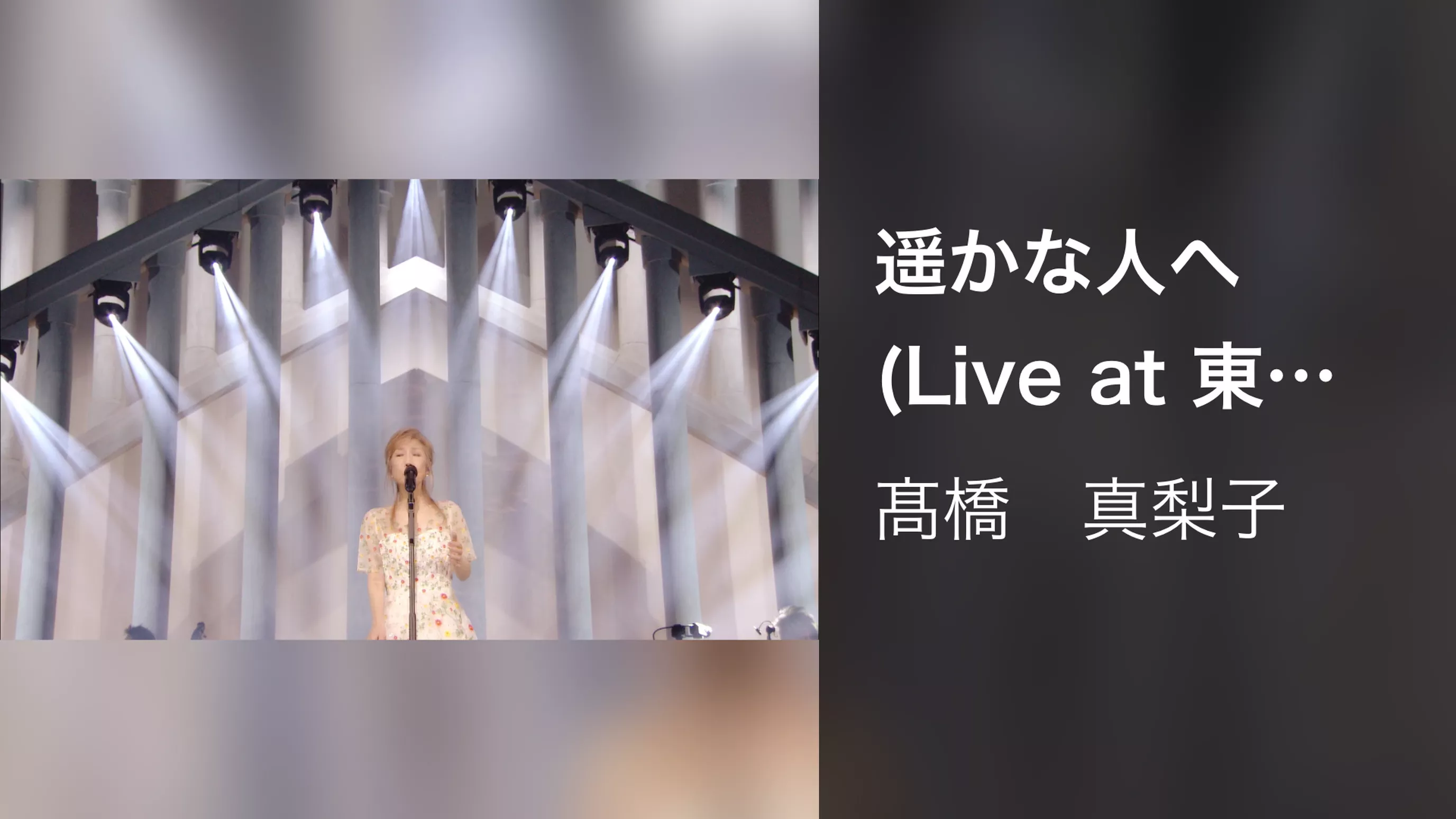 遥かな人へ(Live at 東京国際フォーラム ホール A on November 19, 2016)