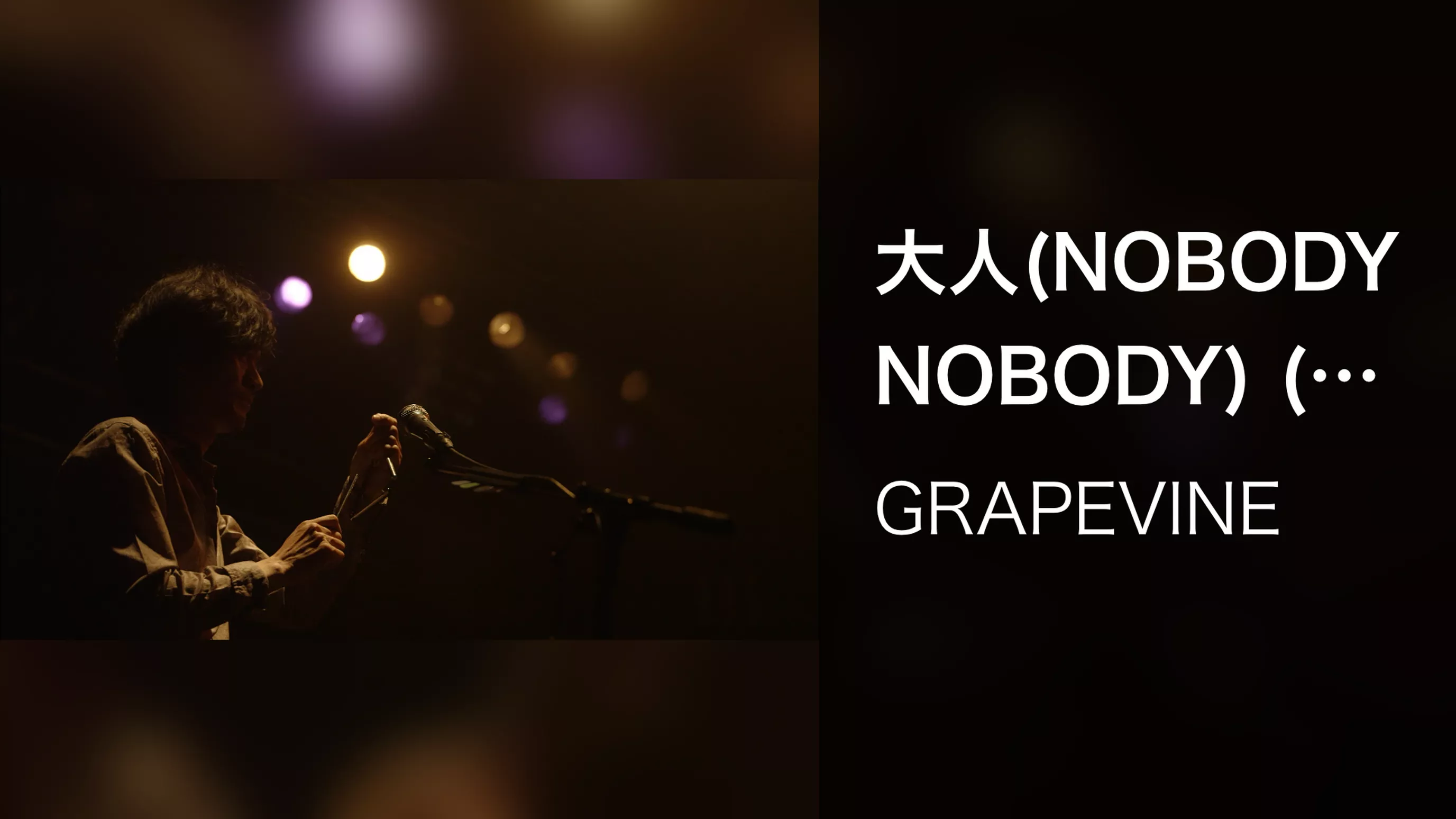 大人(NOBODY NOBODY) (IN A LIFETIME, Live at SHIBUYA-AX, 2014.05.19)