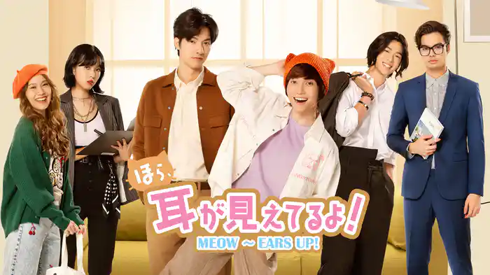 ほら、耳がみえてるよ！ MEOW～EARS UP!