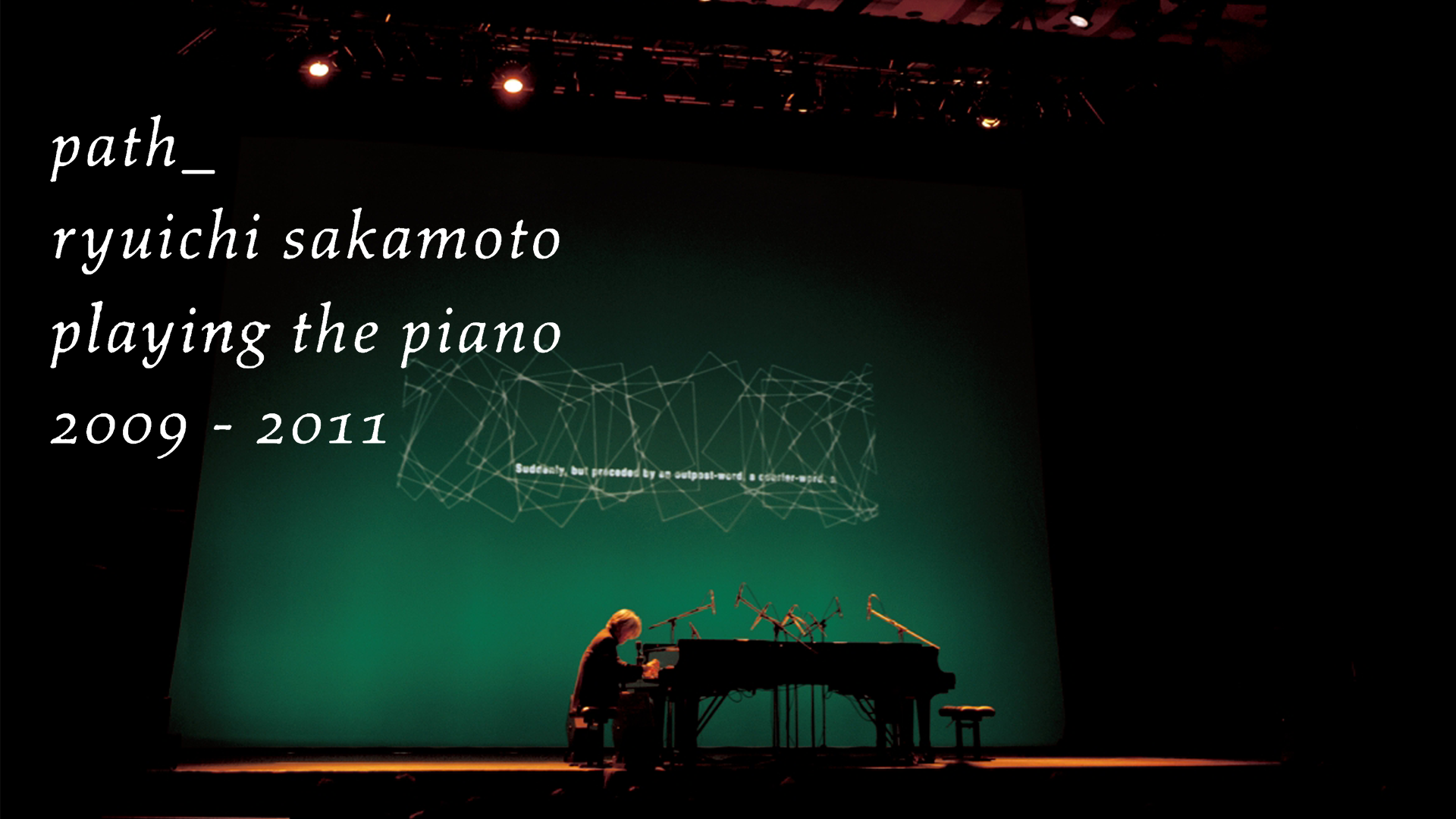 path_ ryuichi sakamoto playing the piano 2009 - 2011(音楽 ...