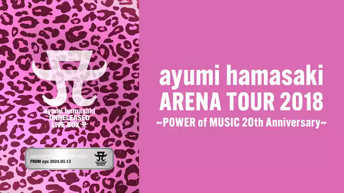 ayumi hamasaki ARENA TOUR 2018 ～POWER of MUSIC 20th Anniversary～