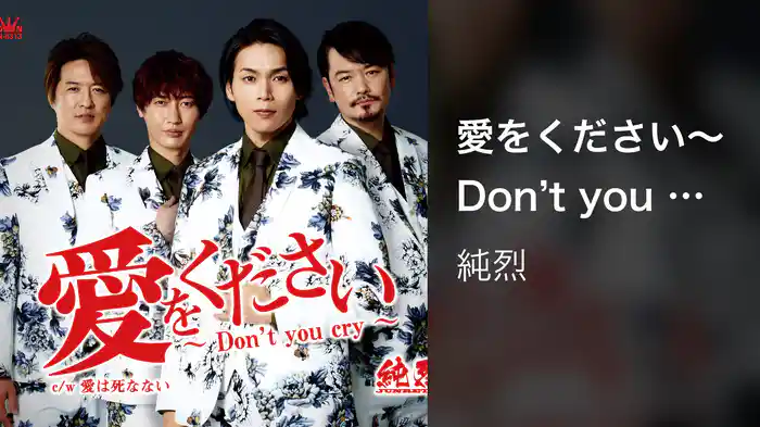 愛をください〜Don't you cry〜