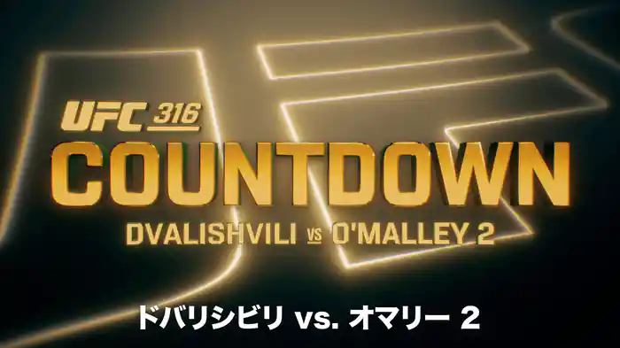 UFC カウントダウン 316 ドバリシビリ vs. オマリー 2