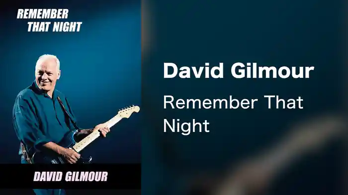 David Gilmour - Remember That Night