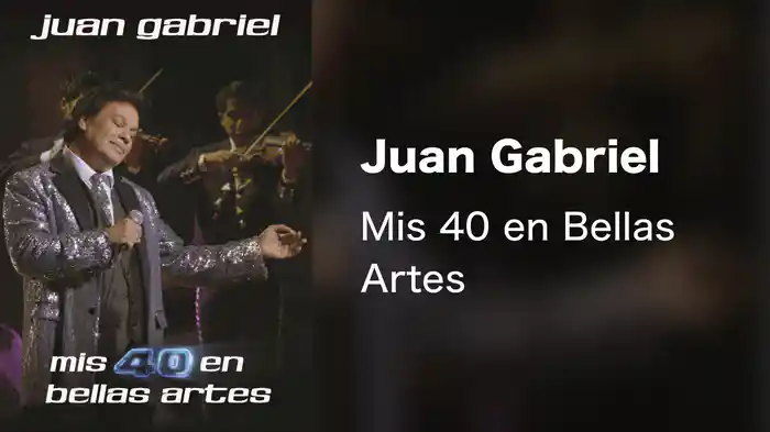Juan Gabriel - Mis 40 en Bellas Artes