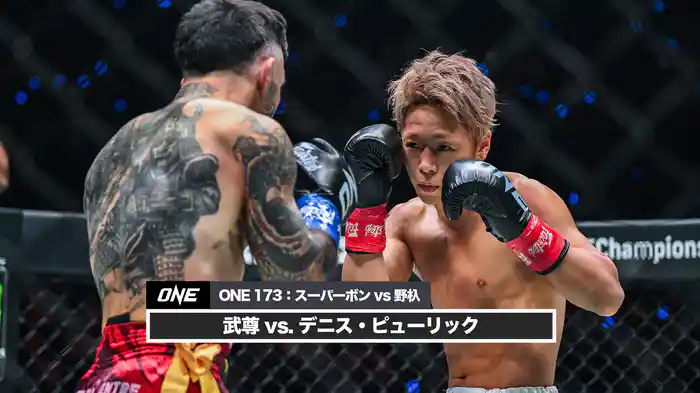 武尊 vs. デニス・ピューリック【ONE 173:スーパーボン VS 野杁】
