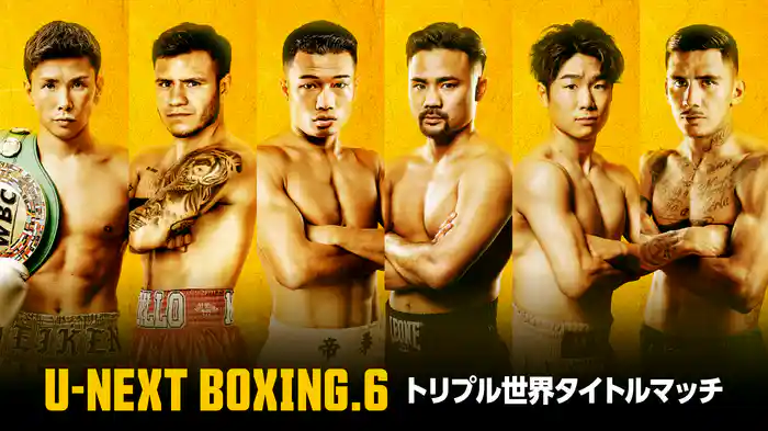 U-NEXT BOXING.6 トリプル世界タイトルマッチ