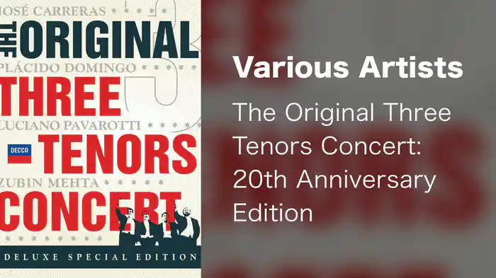 Various Artists - The Original Three Tenors Concert: 20th Anniversary Edition