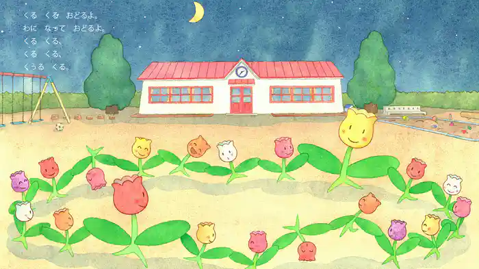 チューリップくるくる