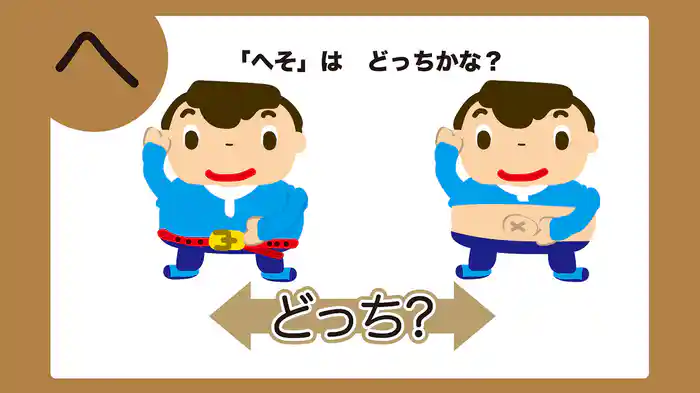 どっち?はひふへほ