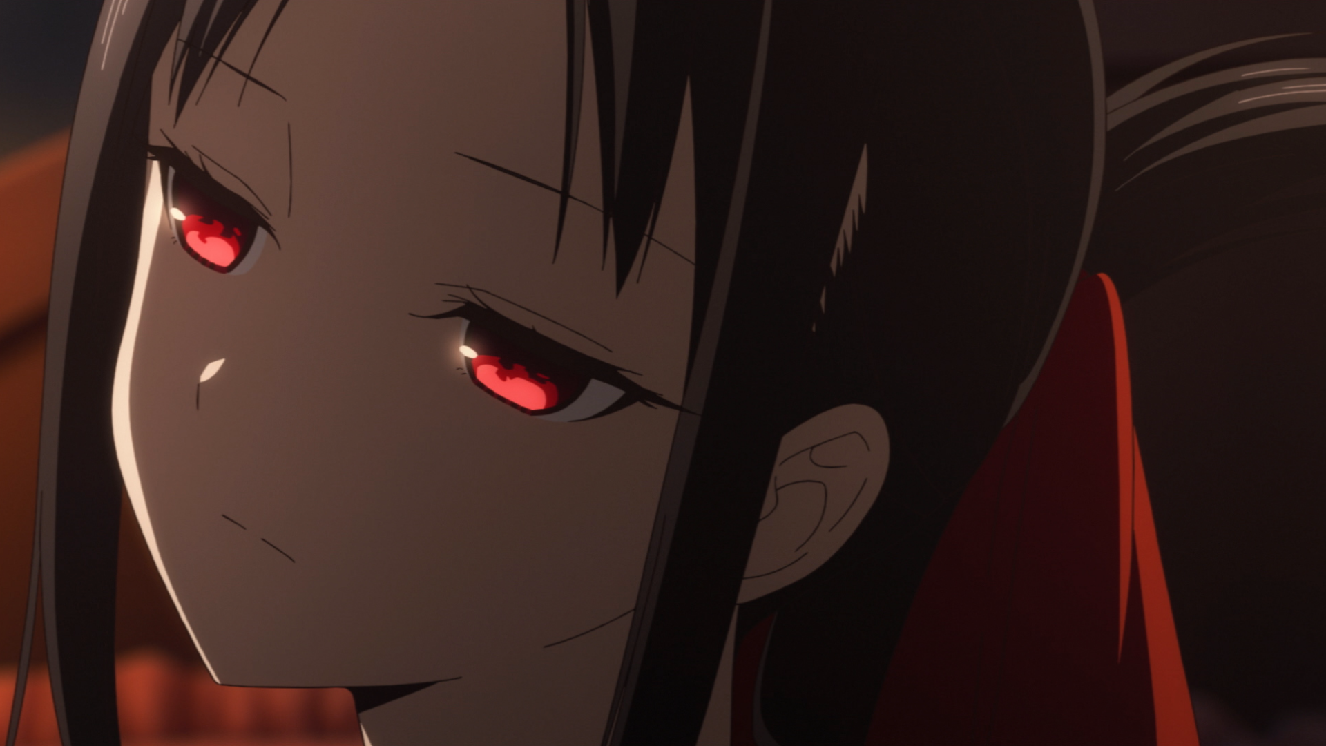 かぐや様は告らせたい 天才たちの恋愛頭脳戦 第１話1 早坂愛は浸かりたい 藤原千花は超食べたい 白銀御行は出会いたい 花火の音は聞こえない 前編の無料動画 アニメを見る