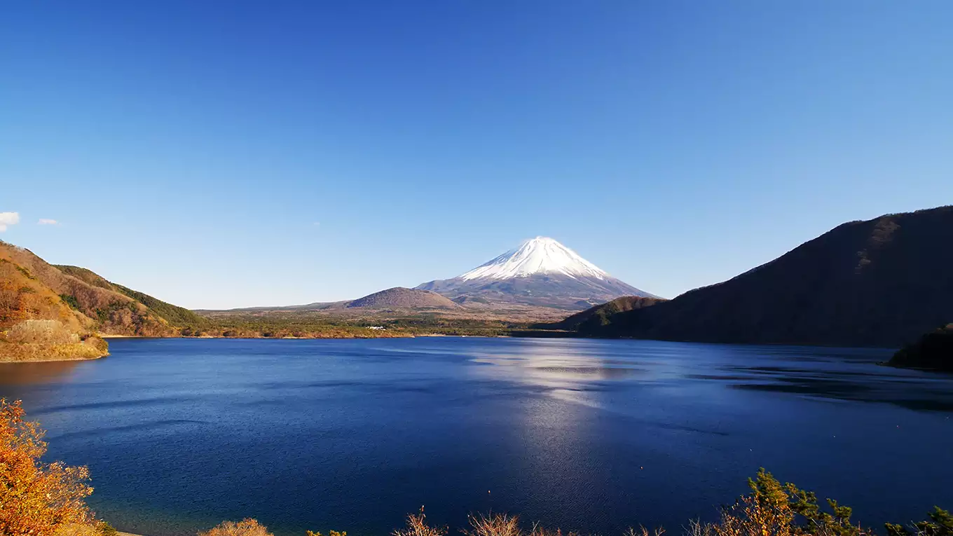 富士五湖 富士山ｰ秋【HealingBlueAir】