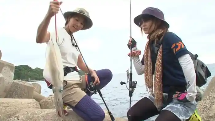 コジレイ&みっぴのエギング女子会 in壱岐島