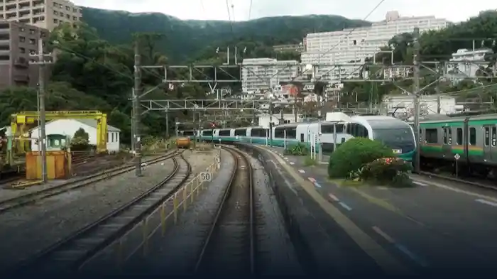 特急踊り子185系運転席展望 東京→伊豆下田