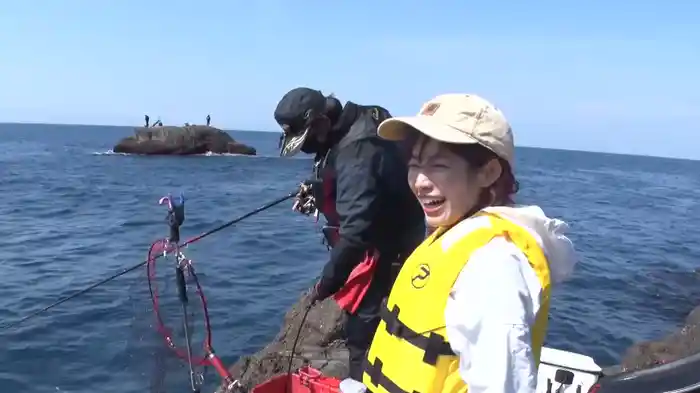 こんなところに釣り人