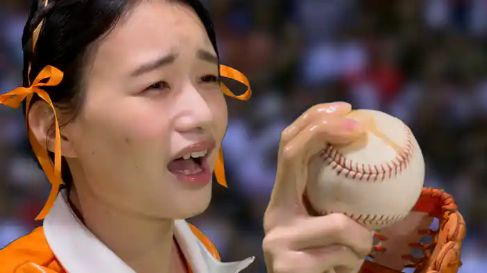 アイドルノーパン始球式2