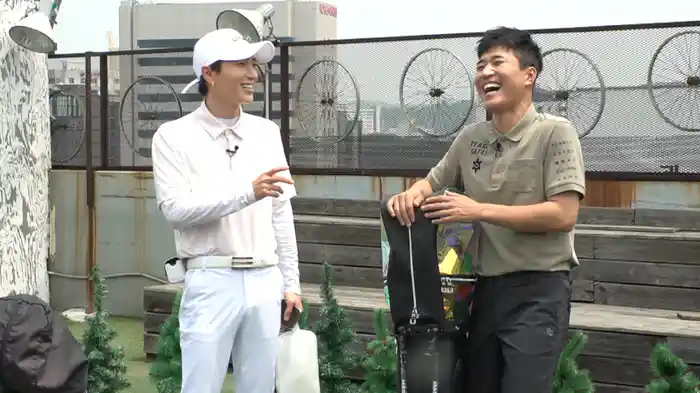 密談 in ゴルフ休憩所