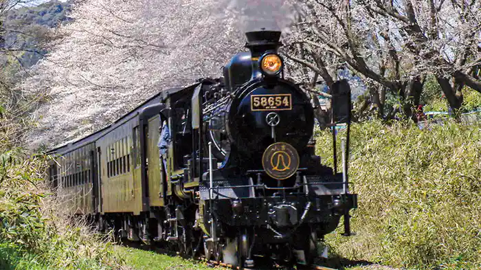 でんしゃでおぼえる あいうえお