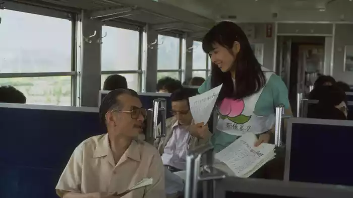 高原に列車が走った