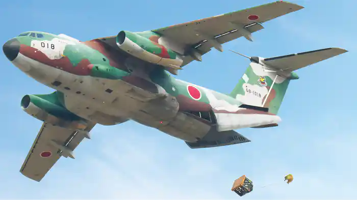 第２輸送航空隊創設60周年記念　物料投下訓練