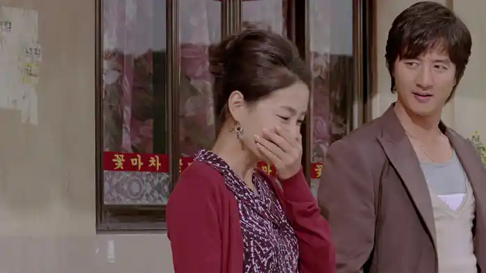 離れの選手とお母さん