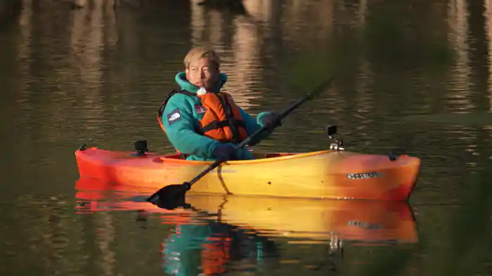ダム湖で遊ぼーぜ!