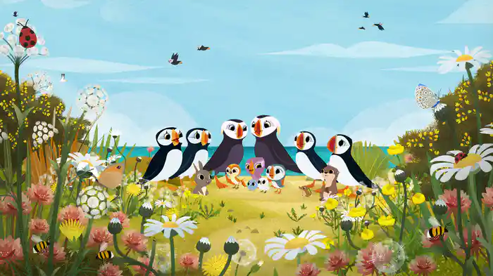 パフィンの小さな島