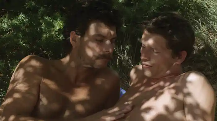 湖の見知らぬ男