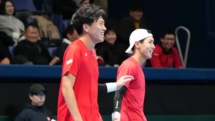 デビスカップ2026 ファイナル予選1回戦 日本 VS オーストリア ハイライト 綿貫陽介/柚木武 VS A.エルラー/L.ミードラー