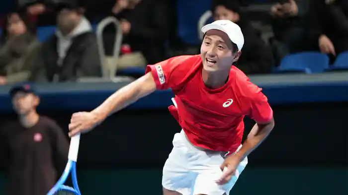 デビスカップ2026 ファイナル予選1回戦 日本 VS オーストリア ハイライト 望月慎太郎 VS L.ノイマイヤー